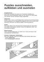 Vorschau - Arbeitsblätter - Die Feinmotorik stärken: Tierpuzzles 2 - Seite 1