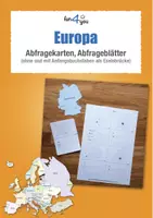 Vorschau - Arbeitsblätter - Europa - Abfragekarten, Arbeitsblätter - Deckblatt