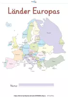 Vorschau - Arbeitsblätter - Europa - Flipbook - PDF editierbar! - Seite 1