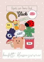 Vorschau - selbst erstellte Cliparts/Grafiken - Cliparts zum Thema Glück - Deckblatt