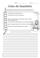 Vorschau - Arbeitsblätter - Ordne die Geschichte | Sätze sortieren | Textproduktion - Seite 3