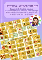 Vorschau - Spiele - Domino: Fruits et légumes - differenziert - Deckblatt