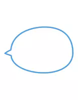 Vorschau - selbst erstellte Cliparts/Grafiken - Sprech- und Denkblasen in blau | Unterrichtsmaterial gestalten - Seite 2