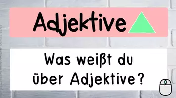 Vorschau - Präsentationen/Tafelbilder - Adjektive - Präsentation für den offenen Unterricht - Seite 1