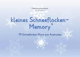 Vorschau - Spiele - Schneeflocken-Memory® - Konzentrationsübung - Seite 1