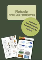 Vorschau - Poster - Plakat Pinsel und Farbauftrag - Deckblatt