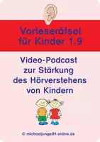 Vorschau - Fördermaterial/Inklusion - Video-Podcast Das Hörverstehen trainieren 1.9 - Deckblatt
