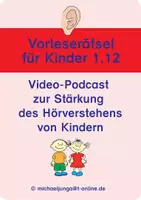 Vorschau - Fördermaterial/Inklusion - Video-Podcast Das Hörverstehen trainieren 1.12 - Deckblatt