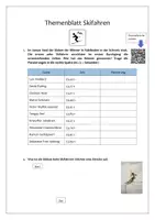 Vorschau - Arbeitsblätter - Arbeitsblatt Skifahren: Dezimalbrüche und Englisch - Seite 1