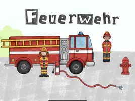 Vorschau - Interaktives Material - interaktive Lesespurgeschichte: Feuerwehr (Kl. 1/2/3) - Seite 1