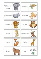 Vorschau - Spiele - Domino Tiere - Anlaute Silben Wörter Sätze - Seite 2