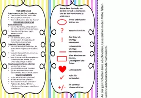 Vorschau - Merkblätter - Lesezeichen zu Lesestrategien und Textbearbeitung - Seite 1