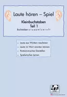 Vorschau - Spiele - Laute hören (Kleinbuchstaben) Teil 1 - Homeschooling/Freiarbeit - Deckblatt