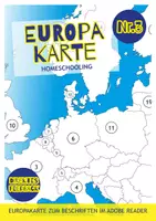 Vorschau - Arbeitsblätter - Europakarte Nr.3 zum Beschriften im Adobe Reader. - Deckblatt