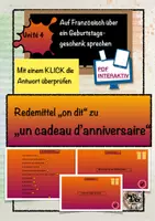 Vorschau - Interaktives Material - Un cadeau d'anniversaire - Redemittel - Kommunikation - Deckblatt