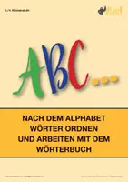 Vorschau - Arbeitsblätter - Das Alphabet – ABC Wörterbuch Übungen (Gesamtpaket) - Deckblatt