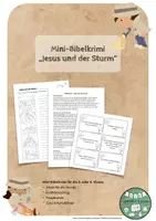 Vorschau - Stundenentwürfe - Mini-Bibelkrimi "Jesus und der Sturm" - Deckblatt