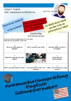 Vorschau - Arbeitsblätter - Schnupperpaket ~ Kommunikationsprüfung Englisch - Deckblatt