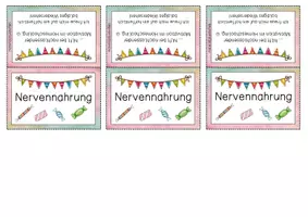 Vorschau - Mal- und Bastelvorlagen - Etiketten - Nervennahrung im Homeschooling - Seite 2