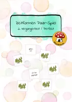 Vorschau - Spiele - Paar-Spiel: 2. Vergangenheit / Perfekt - Die Reise mit der Tempus - Zeitformen - Deckblatt