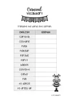 Vorschau - Arbeitsblätter - Carnival Bundle - Englisch (Klasse 3 bis 6) - Seite 1