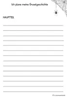 Vorschau - Arbeitsblätter - differenzierte Schreibpläne: Gruselgeschichten schreiben - Seite 2