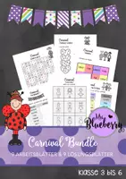 Vorschau - Arbeitsblätter - Carnival Bundle - Englisch (Klasse 3 bis 6) - Deckblatt