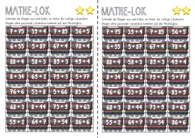 Vorschau - Arbeitsblätter - Mathe-Lokomotive-Arbeitsblatt zum Kleben-Zahlenraum 100 - Seite 2