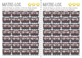 Vorschau - Arbeitsblätter - Mathe-Lokomotive-Arbeitsblatt zum Kleben-Zahlenraum 100 - Seite 3