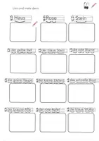 Vorschau - Arbeitsblätter - Leseverständnis Satz-Malen 3 - Deckblatt