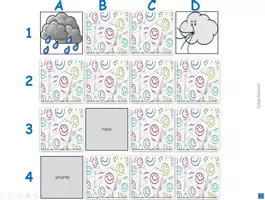 Vorschau - Spiele - "Merk es dir" Englisch Wetter Weather PowerPoint Spiel - Deckblatt