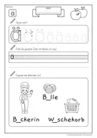 Vorschau - Arbeitsblätter - Arbeitsblätter Umlaute Kleinbuchstaben - Seite 1