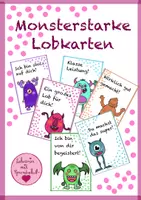 Vorschau - Bildkarten - monsterstarke Lobkarten - Deckblatt