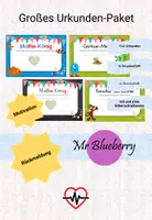 Vorschau - Bildkarten - Großes Urkunden-Paket (Deutsch/Mathe/Sport/Klassendienste) - Deckblatt