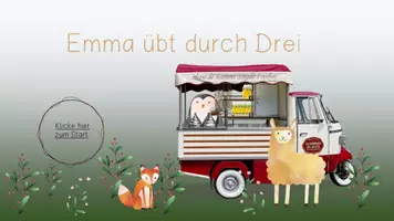 Vorschau - Stationenlernen - Emma übt durch drei - interaktive PDF zum Einmaleins - Seite 3