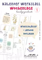 Vorschau - Arbeitsblätter - Kalenderwerkstatt Nr 1 - Wochentage - Arbeitsblätter + Lapbook Vorlage PDF - Deckblatt