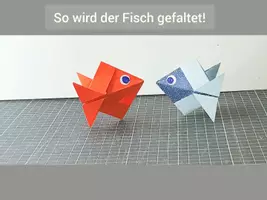 Vorschau - Bildkarten - So wird der Fisch gefaltet! - Deckblatt