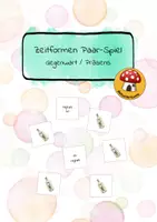 Vorschau - Spiele - Paar-Spiel: Gegenwart / Präsens - Die Reise mit der Tempus - Zeitformen - Deckblatt