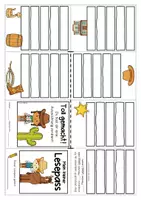 Vorschau - Fördermaterial/Inklusion - Leseförderung Cowgirl und Cowboy (Lesepass, Lesemünzen) - Seite 1