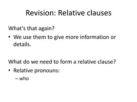 Vorschau - Arbeitsblätter - From relative clauses to contact clauses: presentation and worksheet - Seite 2