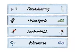 Vorschau - Bildkarten - Ordneretiketten Sport für Maxibriefkartons - Seite 1
