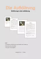 Vorschau - Arbeitsblätter - Geschichte - Einführung in das Zeitalter der Aufklärung - Deckblatt