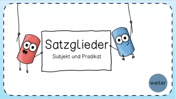 Vorschau - Poster - Materialpaket Satzglieder - Deckblatt
