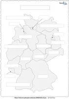 Vorschau - Arbeitsblätter - Bundesländer - Karten beschriften - Seite 2