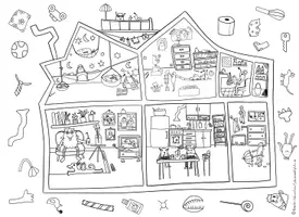 Vorschau - Arbeitsblätter - Monster Rätsel Grundschule, Fehlersuchbild Monster - Seite 1