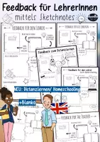 Vorschau - Arbeitsblätter - Feedback für Lehrerinnen und Lehrer - in Sketchnotes UPDATE - Seite 1