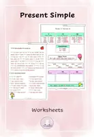Vorschau - Arbeitsblätter - Present Simple 3rd Person s (digital) worksheets HE / SHE/ IT - Deckblatt