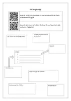 Vorschau - Arbeitsblätter - Die Bergpredigt: Arbeitsblatt für 8/9 mit QR-Codes (Religion) - Deckblatt