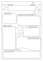 Vorschau - Arbeitsblätter - Present a book / film / song! Profiles / templates (English, German, blank) - Deckblatt