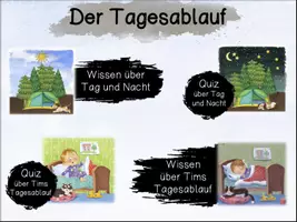 Vorschau - Spiele - Der Tagesablauf - digitales/interaktives Lernspiel mit Audioaufnahmen (PPSX und PDF) - Seite 3
